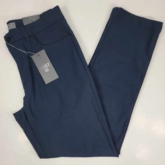 NWT VRST Men's Commuter 5 Pocket Pants Athletic Fit Dark Ardosia Slate 32x32 - Picture 1 of 15